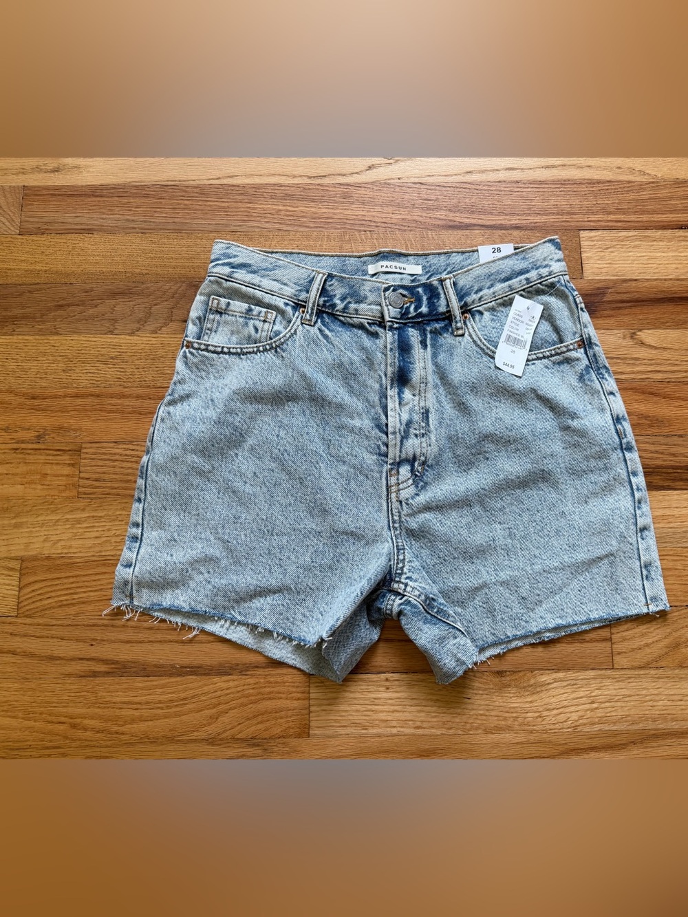 PacSun Women's Light Blue High-Rise Denim Shorts Size 28 NWT